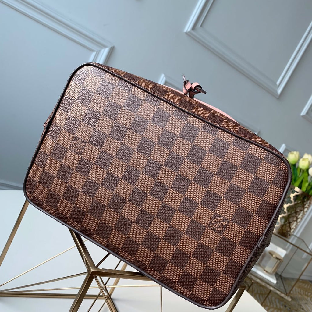 Louis Vuitton Neo Alma BB Bucket Bag 26cm Damier Ebene Canvas Spring/Summer Collection N40213 Pink