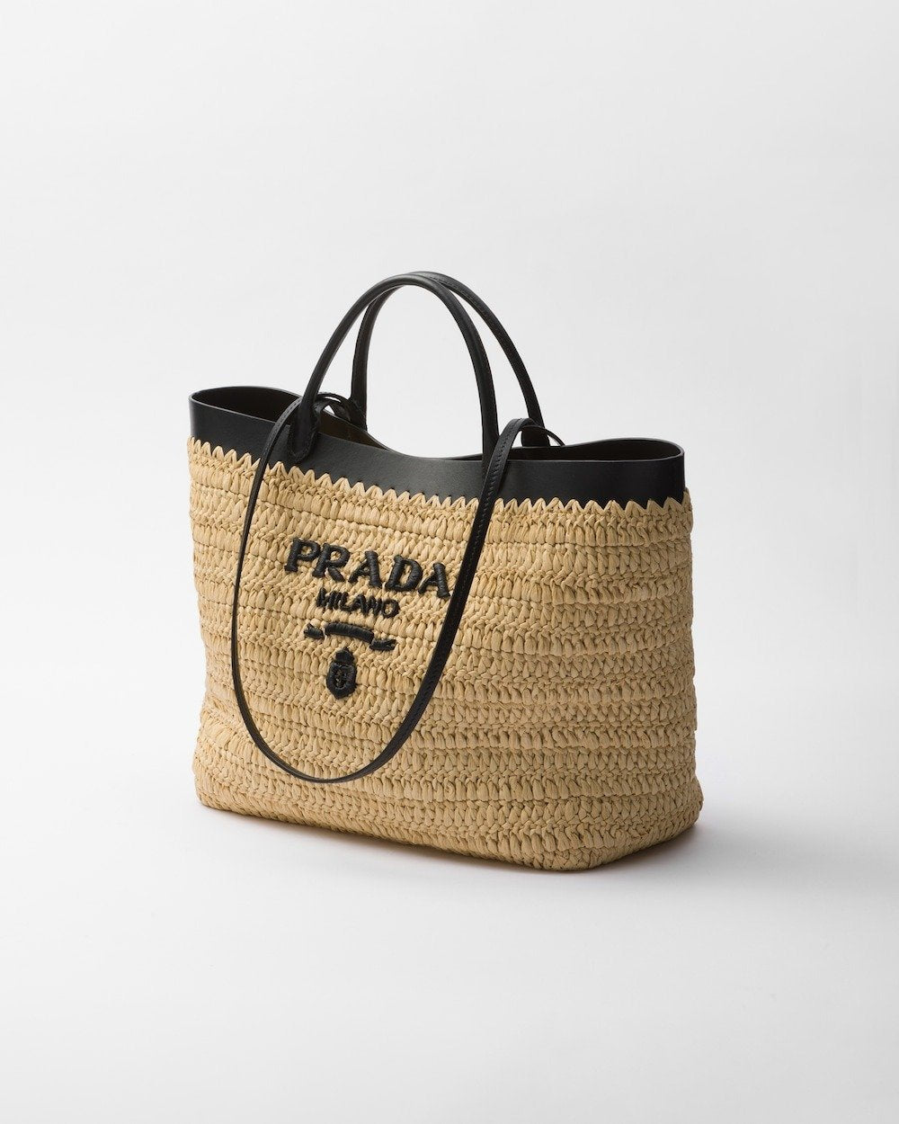 Prada Medium Crochet Tote Bag Tan For Women 29cm/11in
