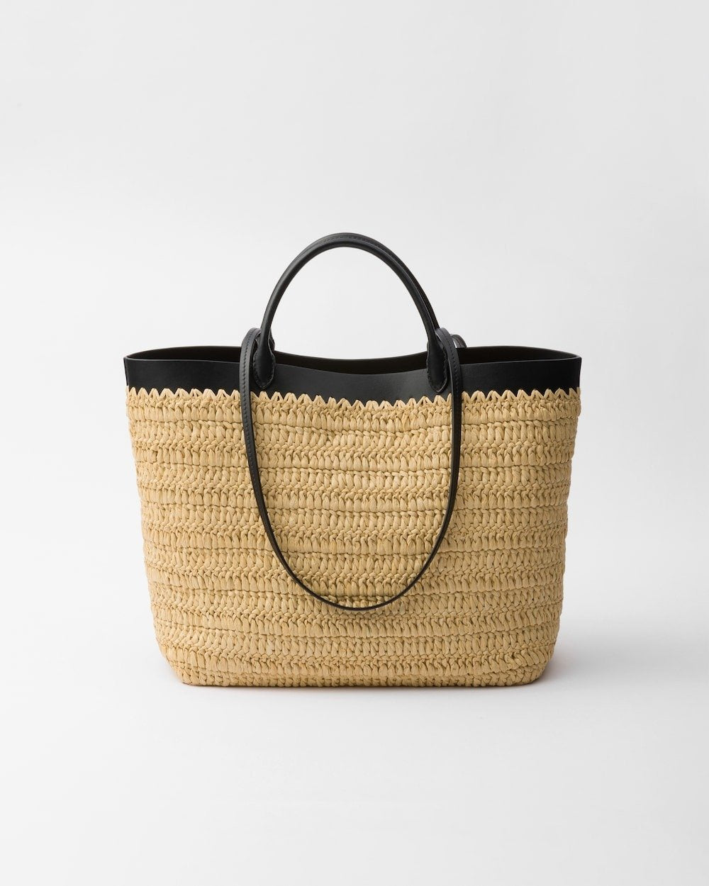 Prada Medium Crochet Tote Bag Tan For Women 29cm/11in