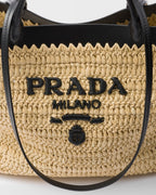 Prada Medium Crochet Tote Bag Tan For Women 29cm/11in