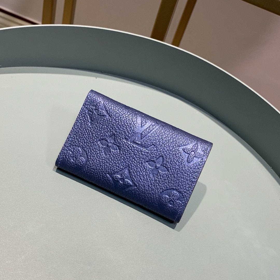 Louis Vuitton Monogram Wallet 10cm Blue