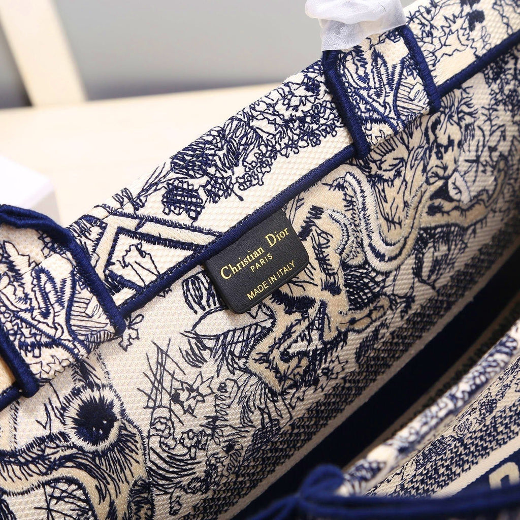 Christian Dior Blue Handle Bag 42cm