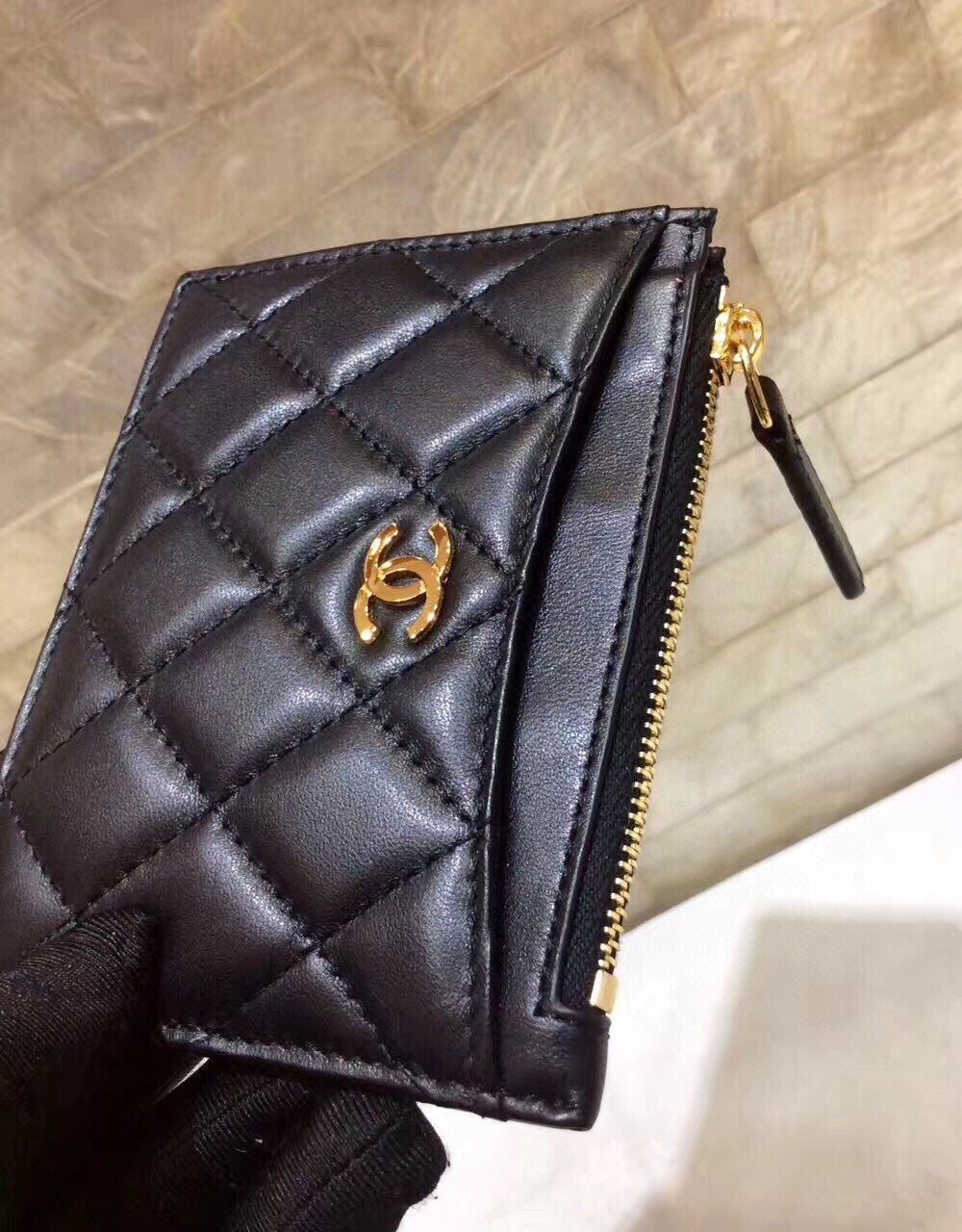 Chanel COCO Classic Clutch 12cm Black Gold