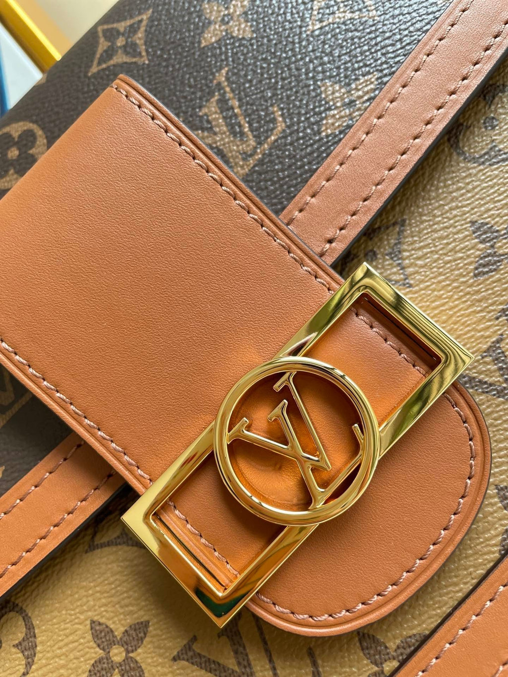 Louis Vuitton Dauphine MM Monogram And Monogram Reverse Canvas By Nicolas Ghesquière For The Cruise Collection, Women’s Handbags, Shoulder Bags 25cm LV M45958