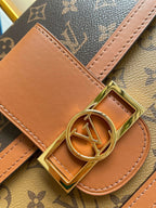 Louis Vuitton Dauphine MM Monogram And Monogram Reverse Canvas By Nicolas Ghesquière For The Cruise Collection, Women’s Handbags, Shoulder Bags 25cm LV M45958