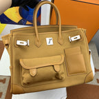 Hermes Birkin Cargo 35 Beige, Silver Toned Hardware Bag For Women, Women’s Handbags, Shoulder Bags 13.8in/35cm