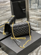 Saint Laurent Small Bag In Mix Matelasse 21cm Black
