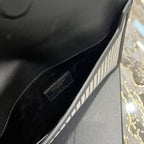 Saint Laurent Uptown Pouch In Canvas 27cm
