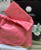 Chanel 22 Large Handbag 37cm Pink