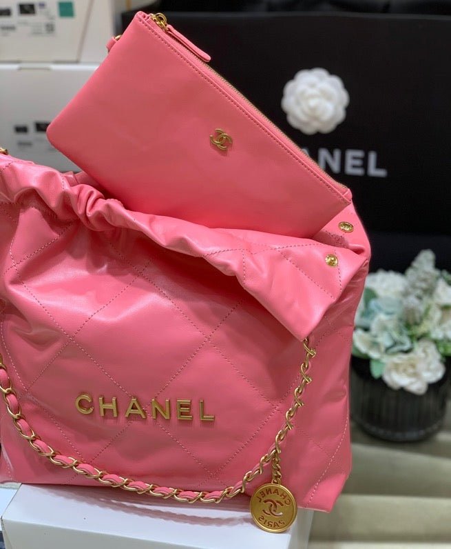 Chanel 22 Large Handbag 37cm Pink