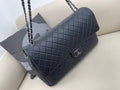 Chanel CoCo Luggage Silver Toned Hardware 46cm Black