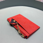Louis Vuitton Zipped Card Holder 13cm Red