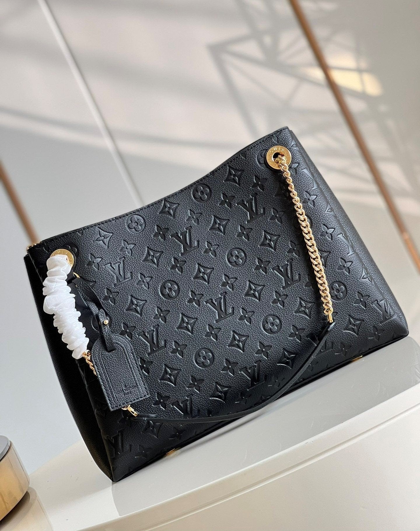 Louis Vuitton Black Monogram Canvas Surene MM Bag 36cm Black