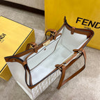 Fendi Peekaboo X-tote Bag 41cm Beige