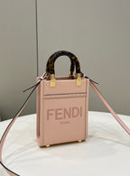 Fendi Mini Sunshine Shopper 18cm Pink