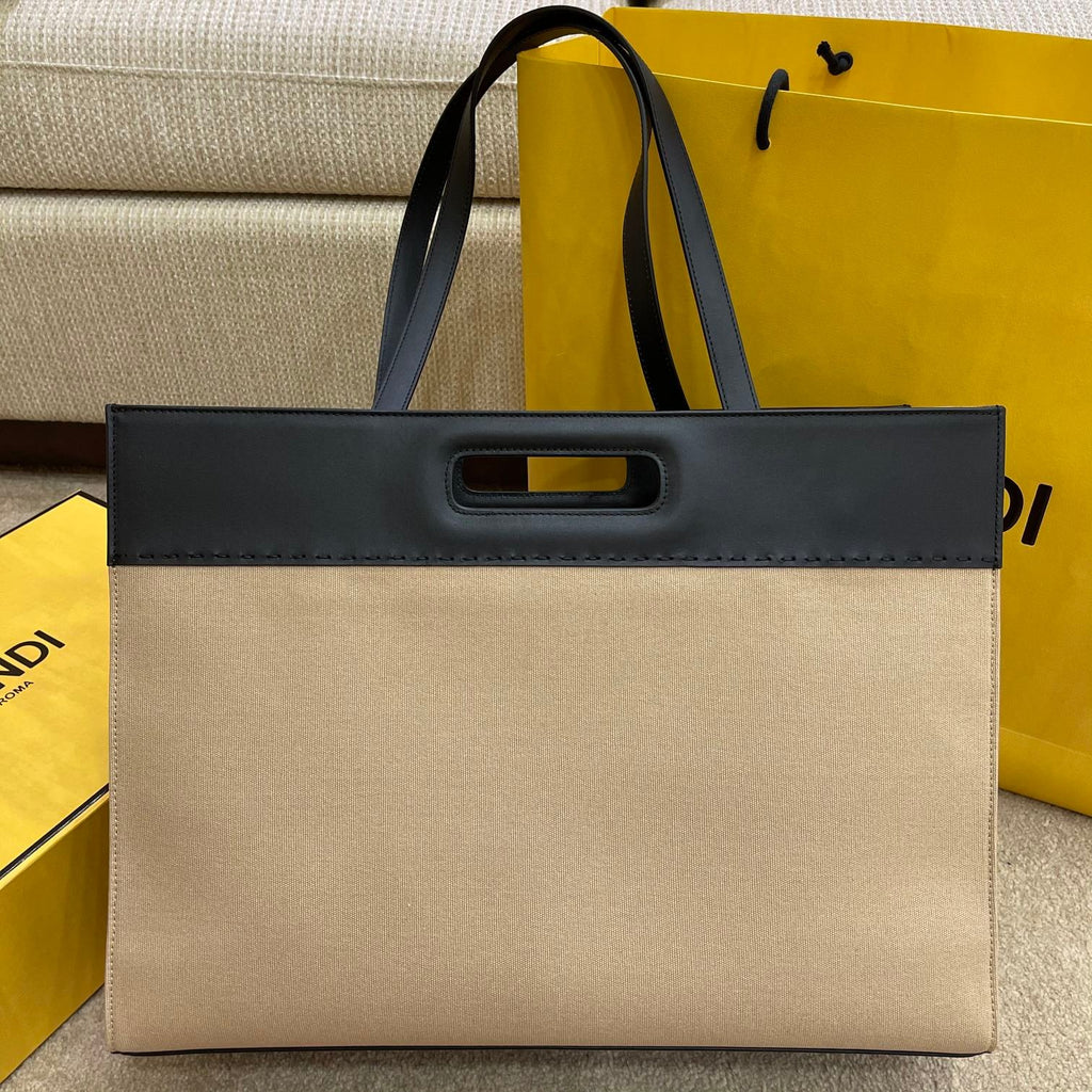 Fendi Cabas Toile 46cm