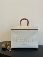 Fendi Tote Bag 35cm Beige