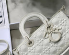 Christian Dior Lady D-Joy Bag 26cm White