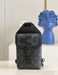 Louis Vuitton Saumur Sling Bag 18cm Black