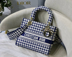 Christian Dior Medium Lady D-Lite Bag 24cm Blue