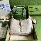 Gucci Jackie 1961 Small GG Shoulder Bag Beige For Women, Women’s Bags 11in/28cm