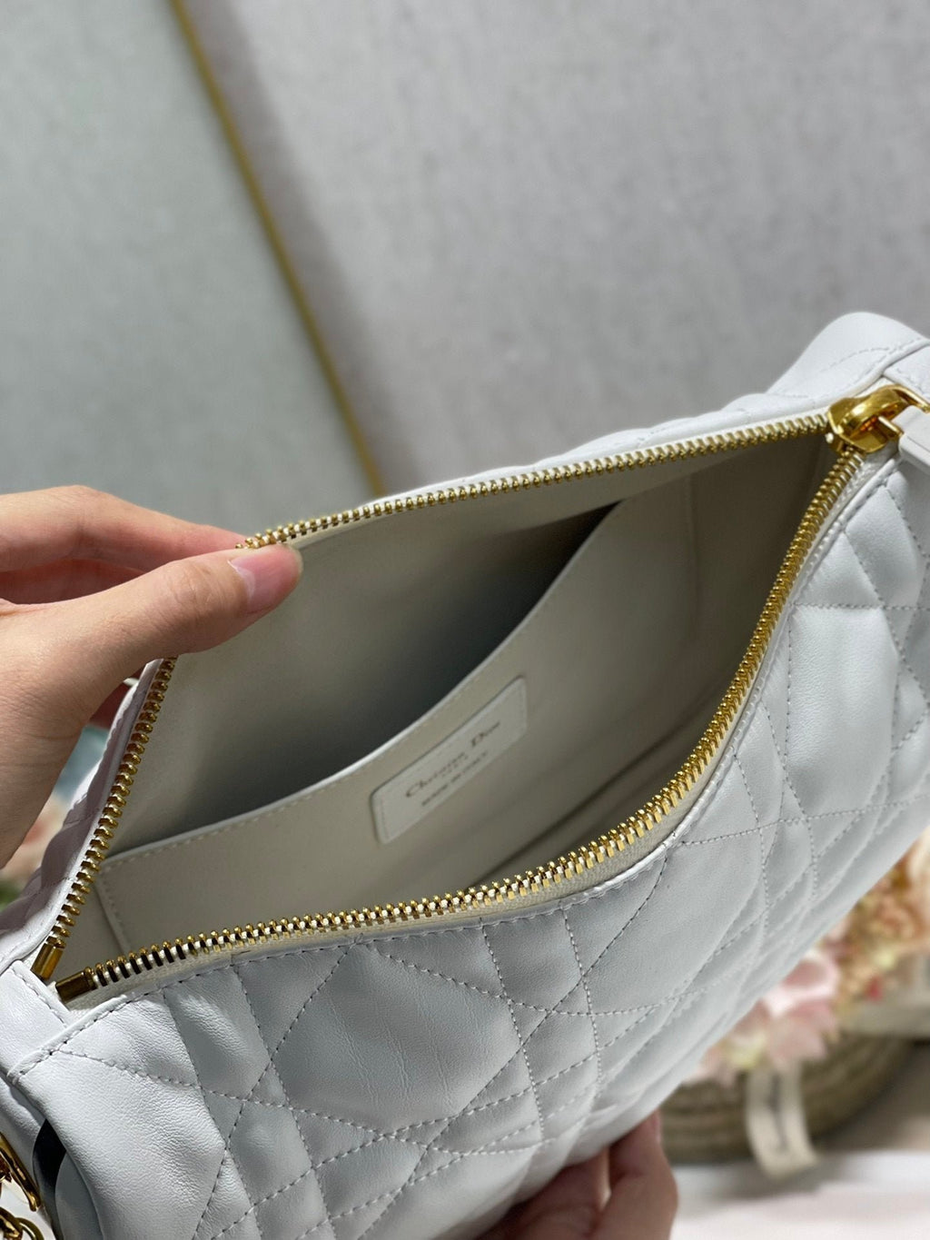 Christian Dior Small Vibe Hobo Bag 29cm White