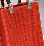 Fendi Mini Sunshine Shopper 18cm Red