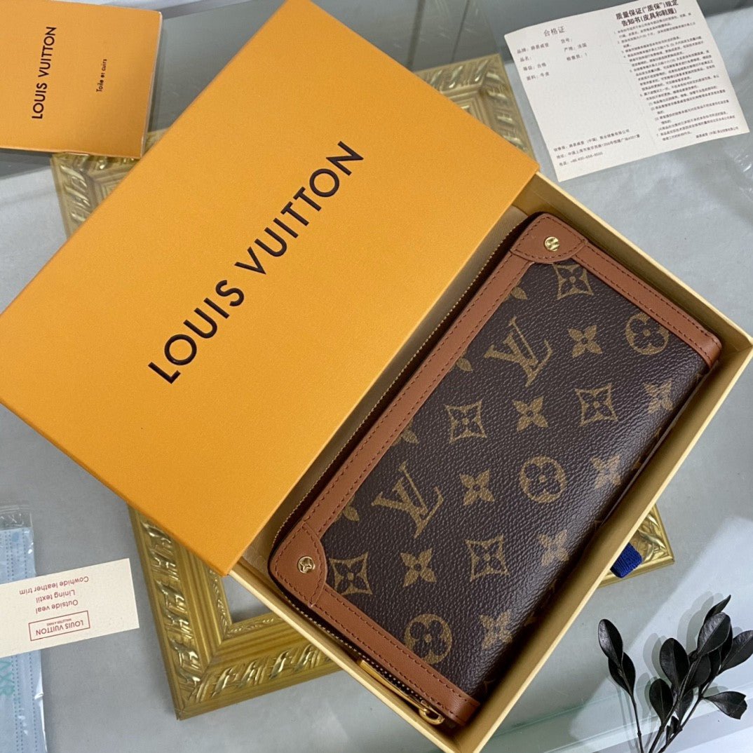 Louis Vuitton Zippy Wallet Trunk 20cm Brown
