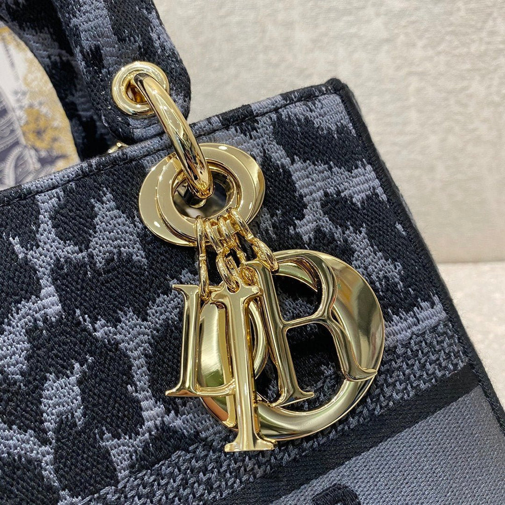Christian Dior Medium Lady D-Lite Bag 24cm Leopard