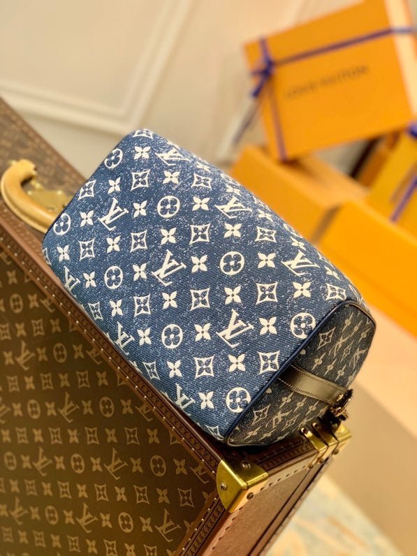 Louis Vuitton The Speedy Bandoulière 25 Navy Blue 25cm