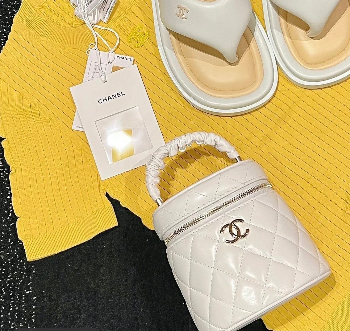 Chanel Small Vanity Case 13cm White