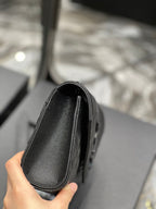Saint Laurent Small Bag In Mix Matelasse 21cm Black