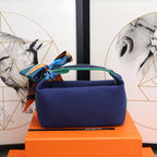 Hermes Bride A Brac Case Dark Blue Bag For Women, Women’s Handbags, Shoulder Bags 9.8in/25cm