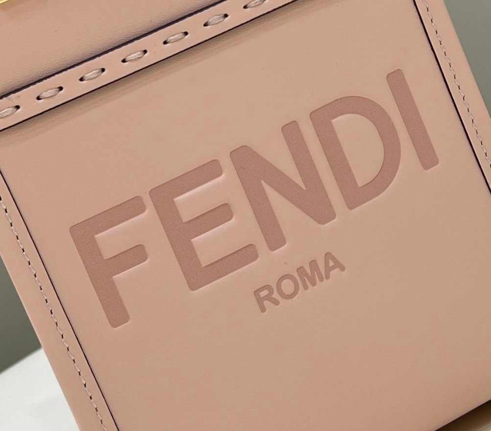 Fendi Mini Sunshine Shopper 18cm Pink