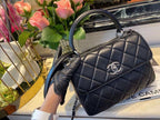 Chanel Classic Flap Bag Medal Hardware 25cm Black