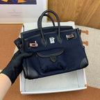 Hermes Birkin Cargo 25 Dark Blue, SIlver Toned Hardware Bag For Women, Women’s Handbags, Shoulder Bags 9.8in/25cm