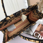 Dior book tote with dioramour graffitiLatte Multicolor Dioramour Graffiti Embroidery