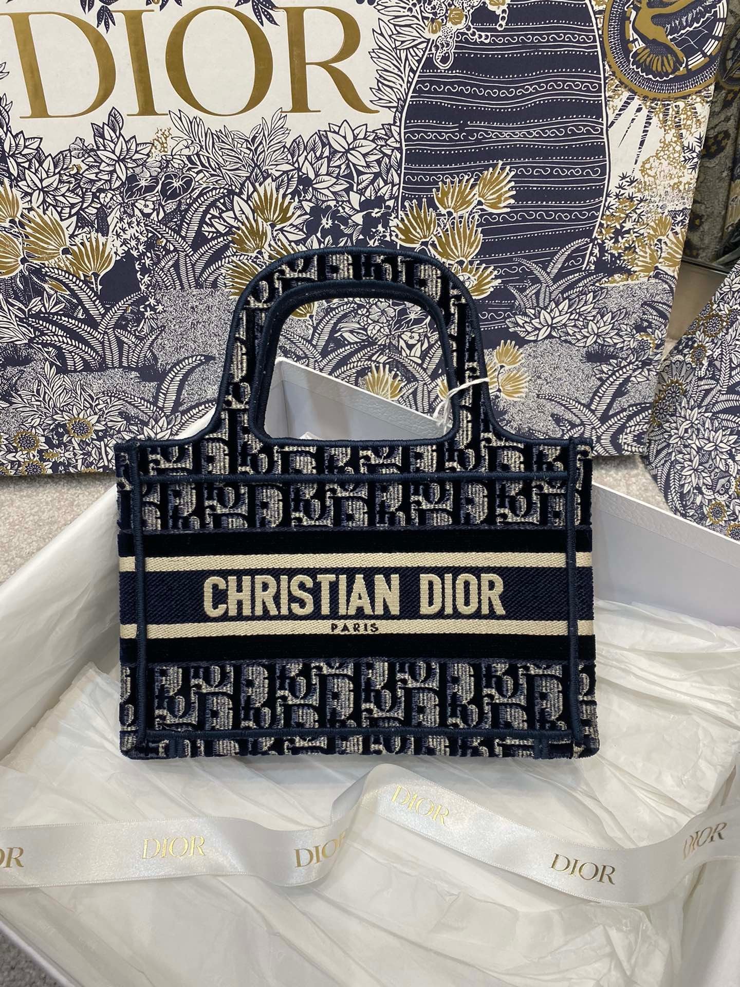 Christian Dior Black Medium Handle Bag 23cm