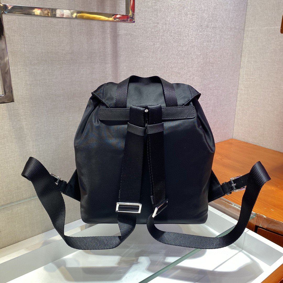 Prada Small Re-Nylon Backpack Black For Women, Women’s Bags 11in/28cm