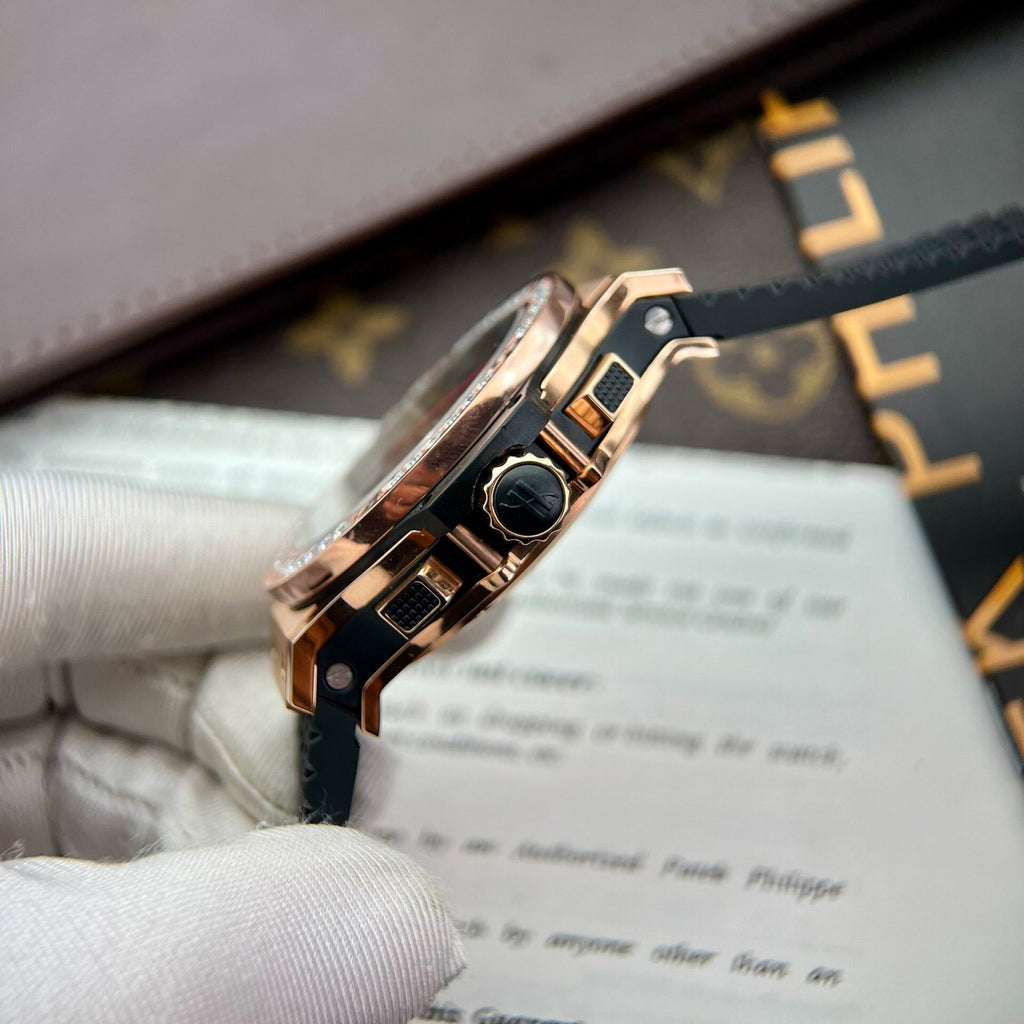 Hublot Watch Big Bang King Gold Choronograph Rubber Strap 44mm