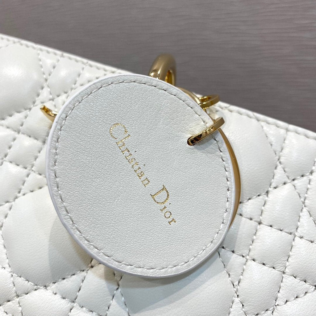 Christian Dior Lady D-Joy Bag 26cm White