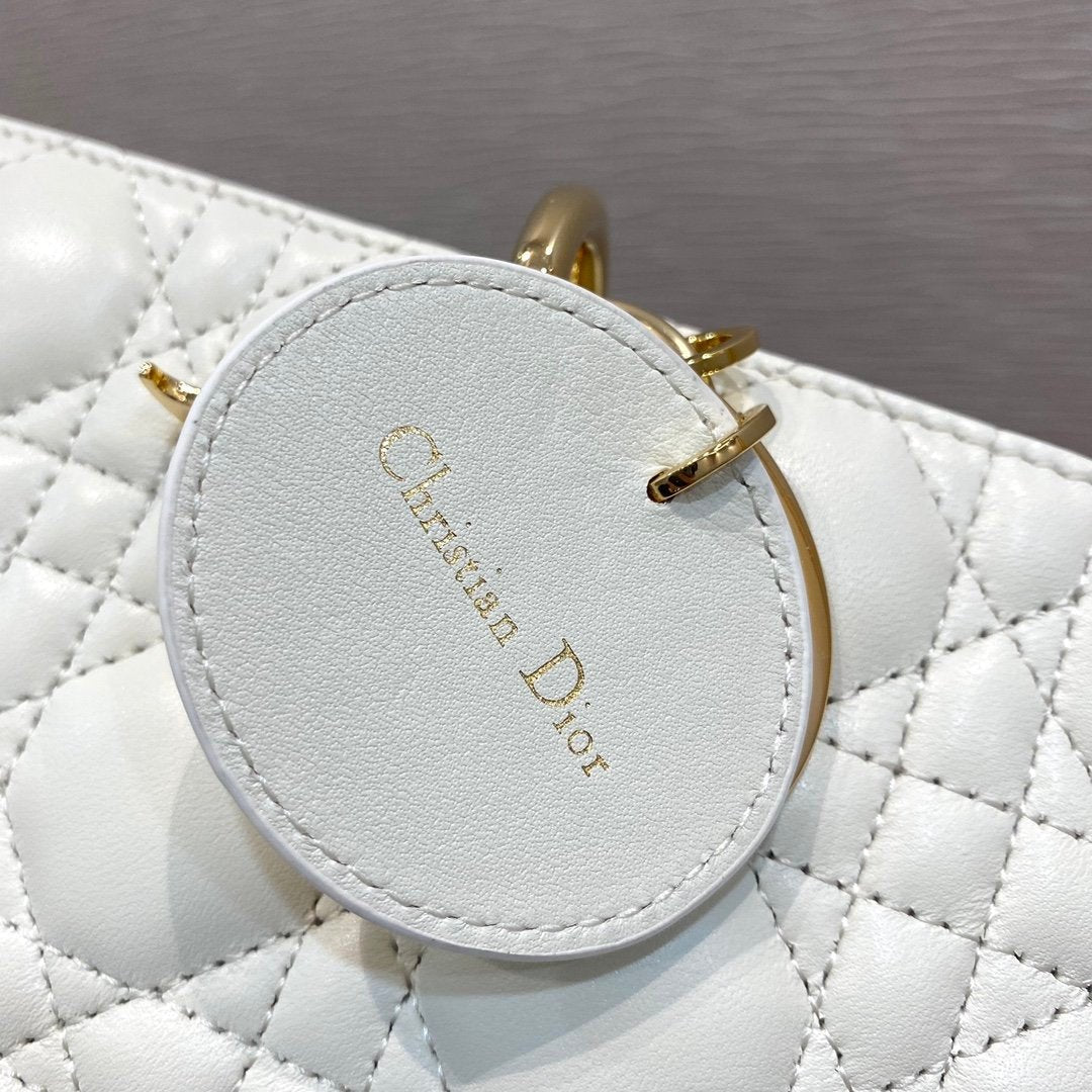 Christian Dior Lady D-Joy Bag 26cm White