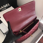 Chanel Coco Handle Bag 28cm Dark Red