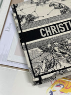 Christina Dior Medium Book Tote Bag 36cm Black/White