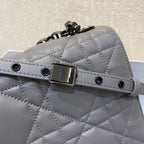 Christian Dior Large Caro Bag 28cm Dark Grey