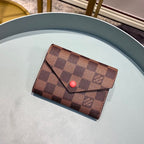 Louis Vuitton Damier Wallet 12cm Brown