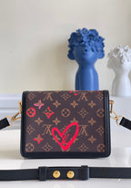 Louis Vuitton Mini Dauphine Bags Fall In Love With Monogram Canvas Brown For Women 20cm LV M45889