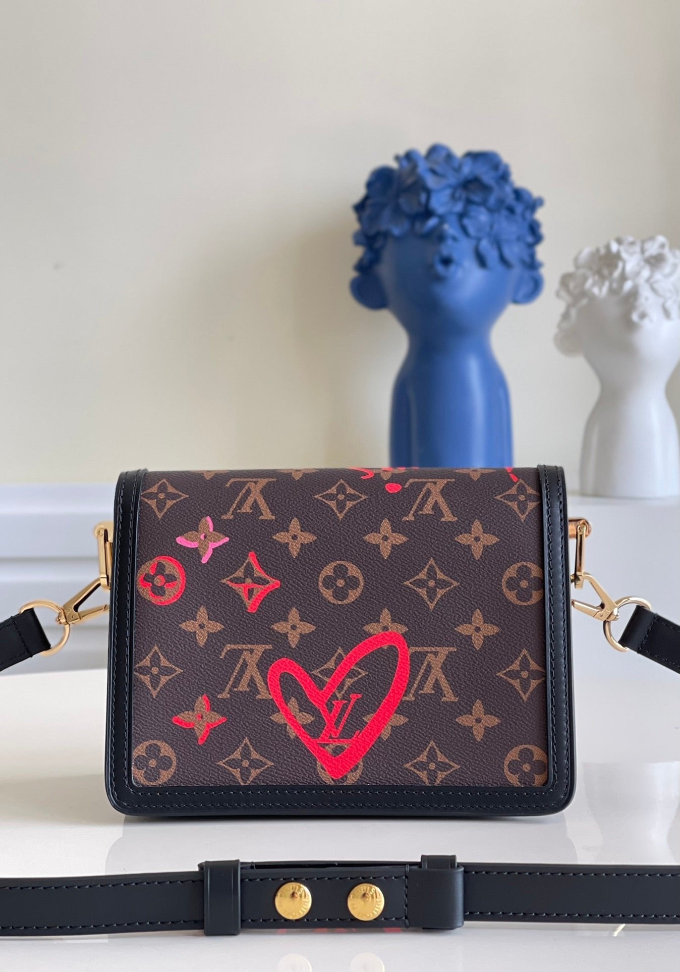 Louis Vuitton Mini Dauphine Bags Fall In Love With Monogram Canvas Brown For Women 20cm LV M45889