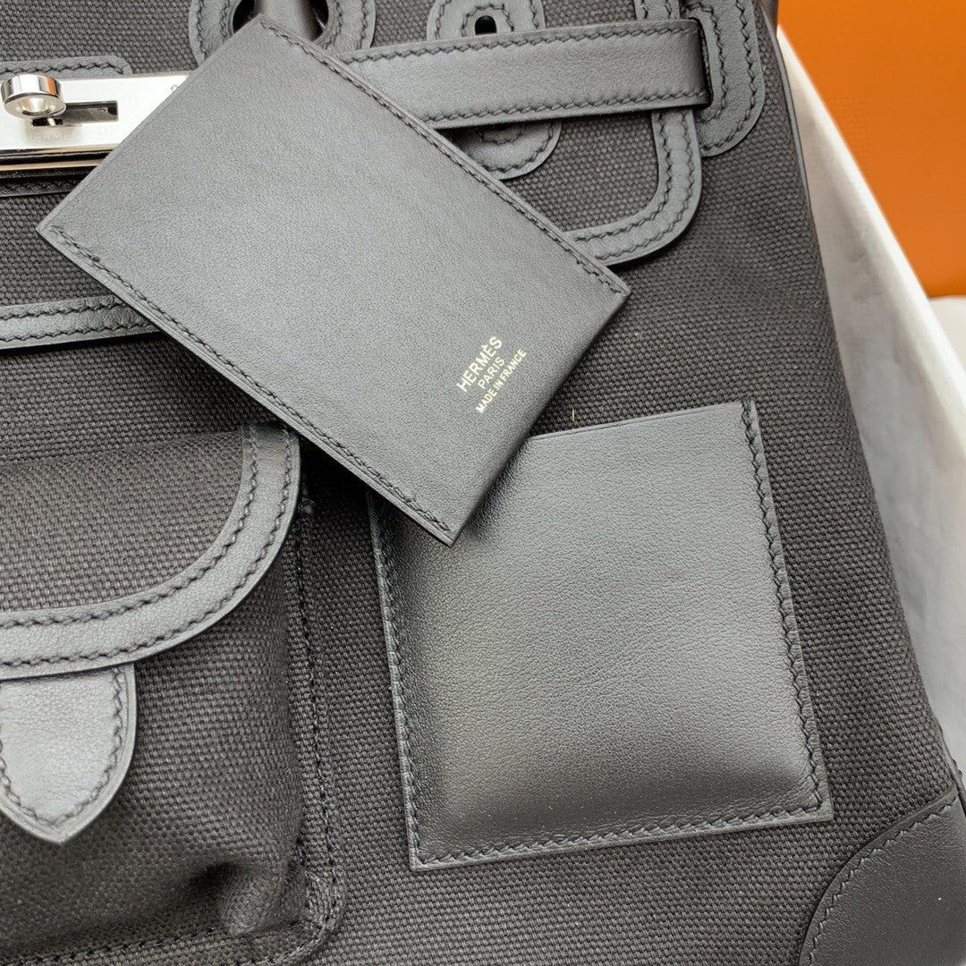 Hermes Birkin Cargo 35 Black, SIlver Toned Hardware Bag For Women, Women’s Handbags, Shoulder Bags 13.8in/35cm