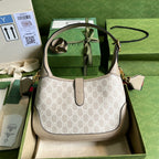 Gucci Jackie 1961 Small GG Shoulder Bag Beige For Women, Women’s Bags 11in/28cm
